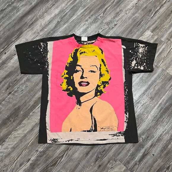 Hanes Other - Bootleg Single Stitch Marilyn Monroe AOP XL